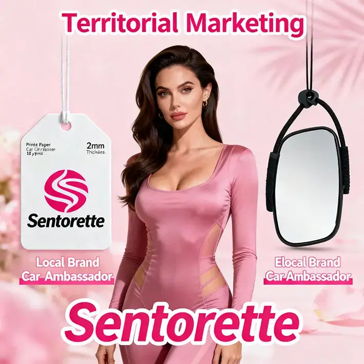 Désodorisant voiture personnalisé comme véhicule de marketing territorial – augmentation de la visibilité de la marque locale via les clients ambassadeurs﻿﻿