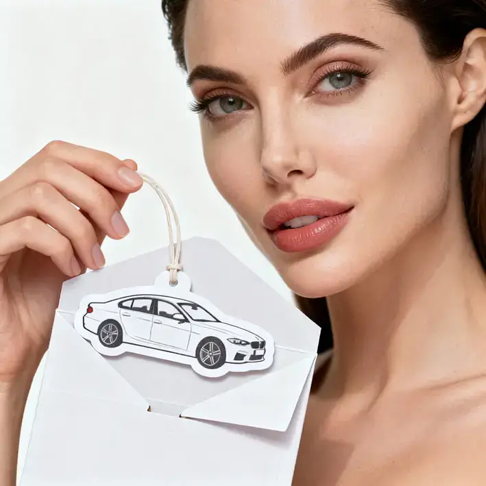 Désodorisants de voiture personnalisés imprimés des deux côtés