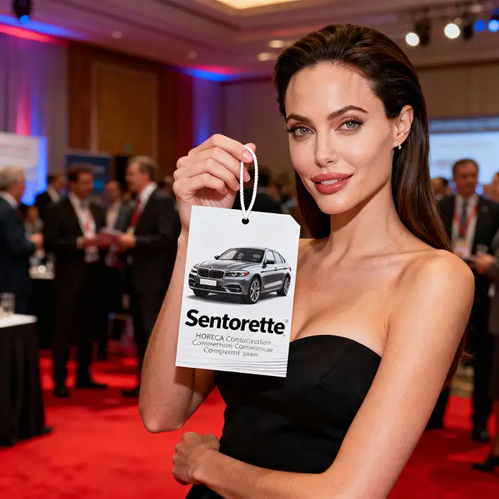 Désodorisants voiture personnalisés : gadget-prix pour concours, conventions et compétitions Horeca﻿﻿